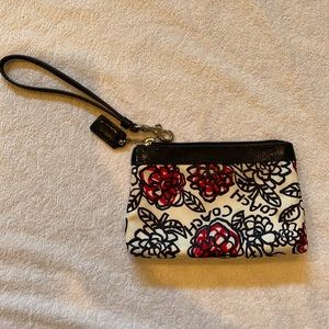 Black white red wristlet